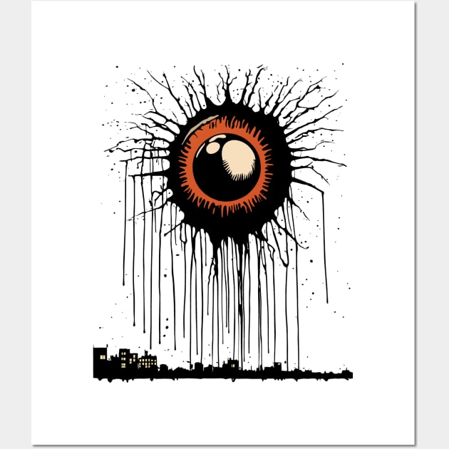 Ink Drip Vision - The Eyeball Sun Wall Art by SunGraphicsLab